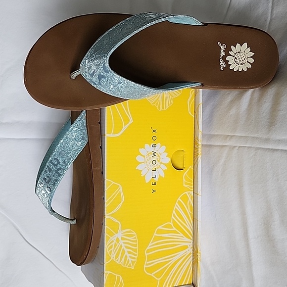 Yellowbox size 10 blue sandals - Picture 4 of 5